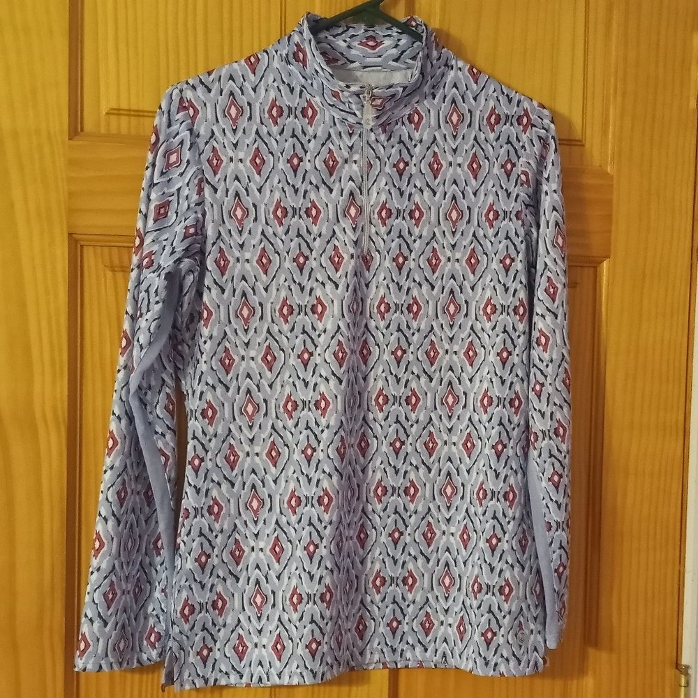 Bette & Court Quarter Zip Pullover Golf Tennis size Small